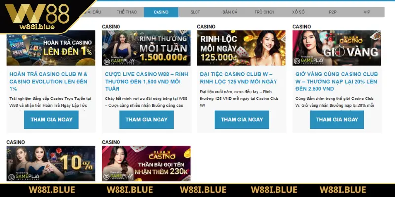 Chương trình Live Casino hàng tuần cực vui